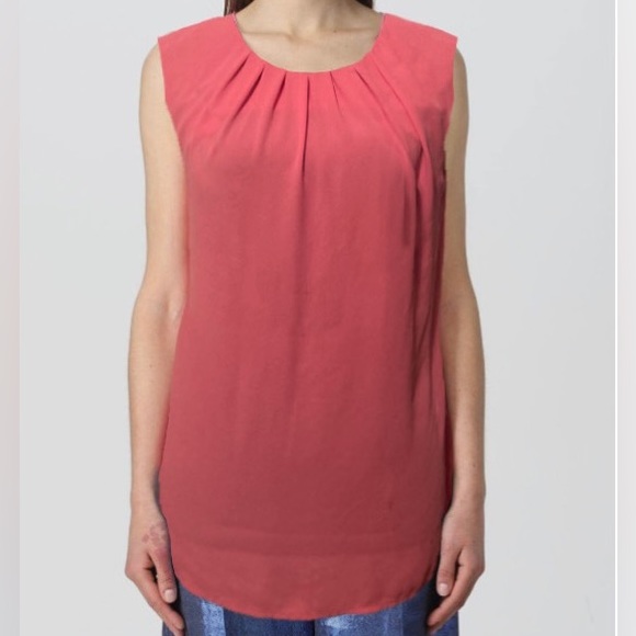 INC International Concepts Pink Sleeveless Blouse - Size 2 - Picture 1 of 6